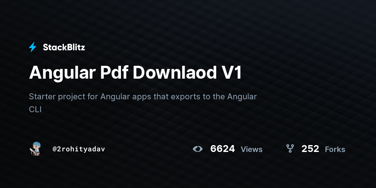 Angular Pdf Downlaod V1 - StackBlitz