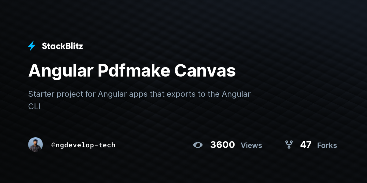 Angular Pdfmake Canvas - StackBlitz