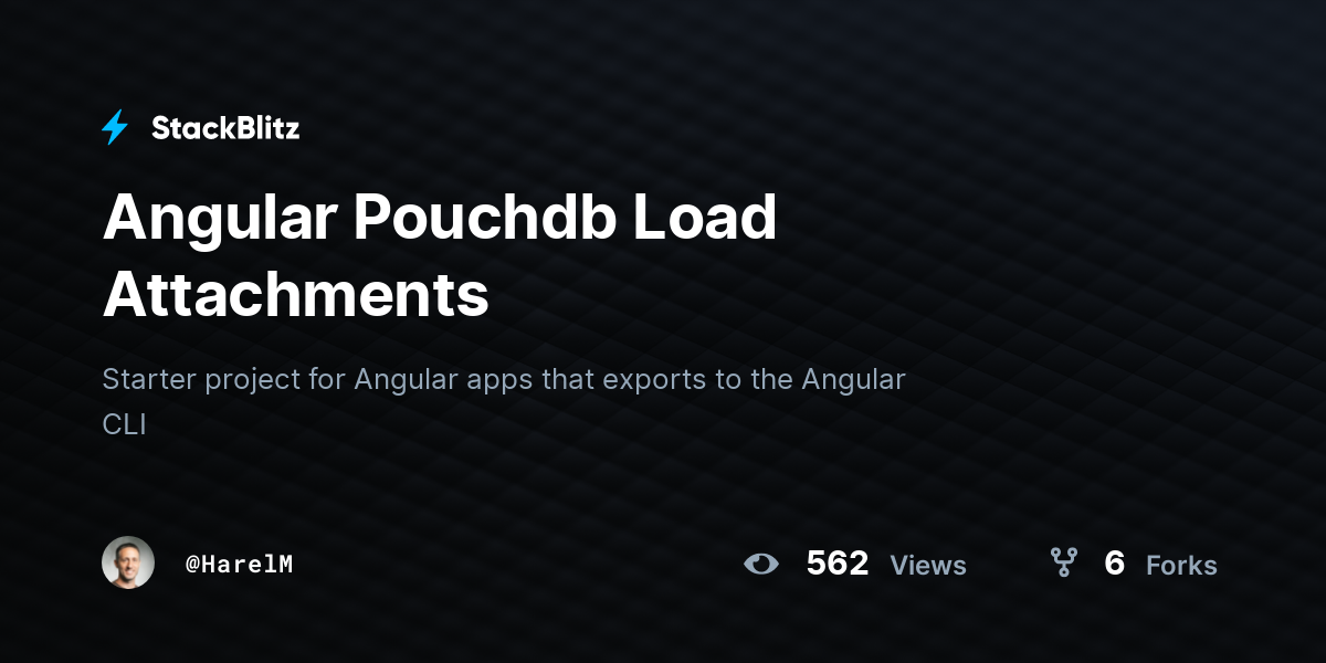 Angular Pouchdb Load Attachments - StackBlitz