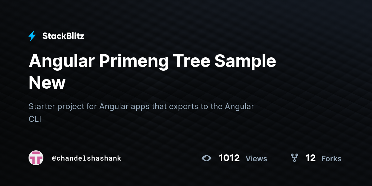 Angular Primeng Tree Sample New - StackBlitz