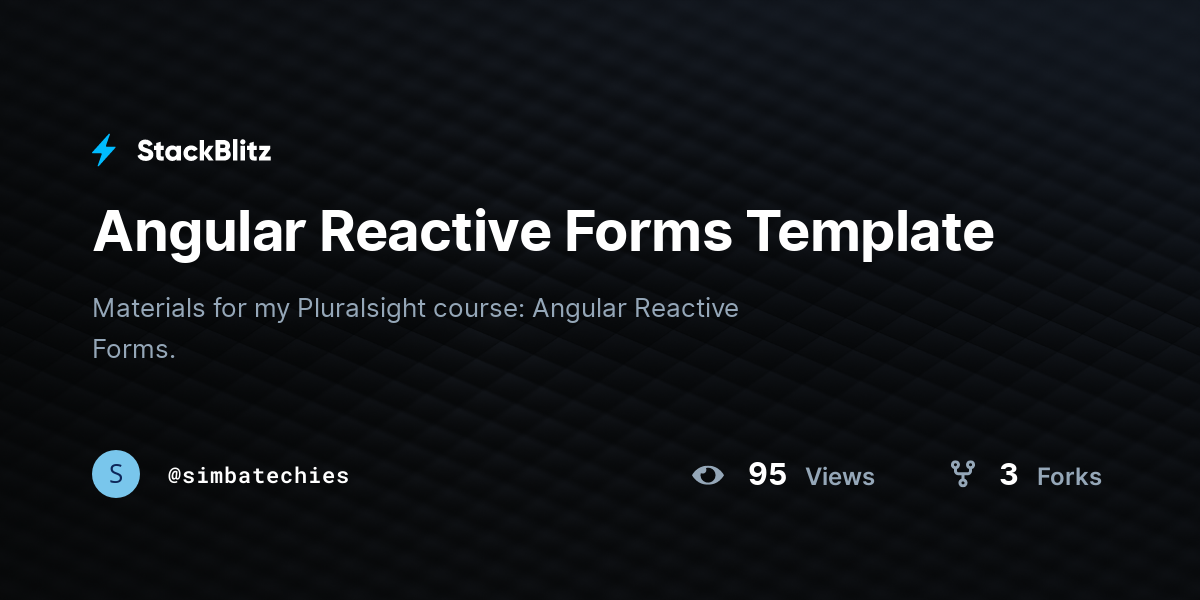 angular create reactive form