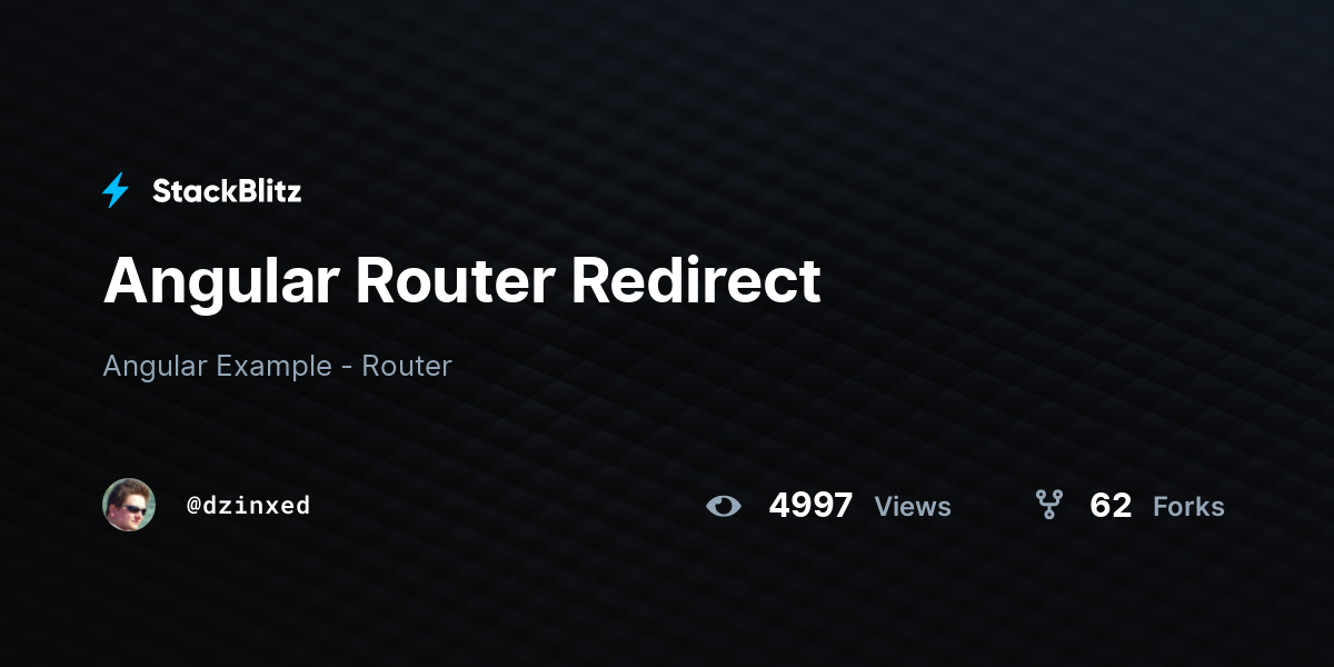 angular-router-redirect-stackblitz