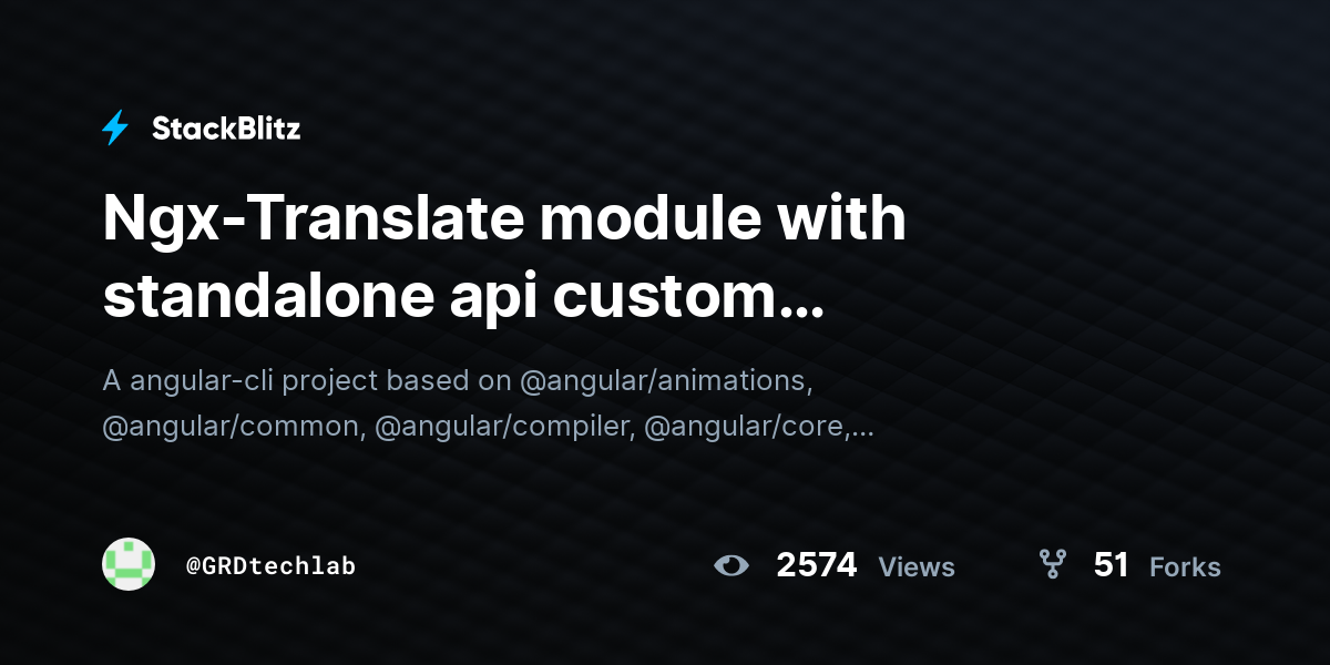 Ngx-Translate Module With Standalone Api Custom Translatation Path ...