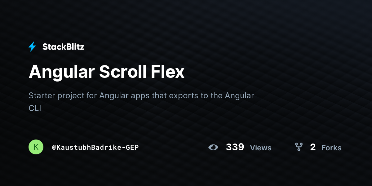Angular Scroll Flex - StackBlitz