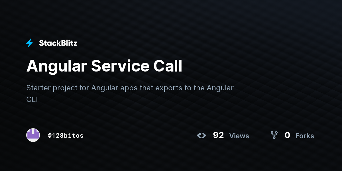 Angular Service Call Example