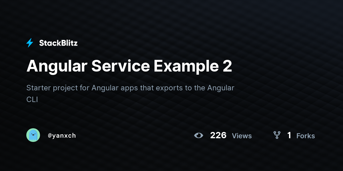 Angular Service Example