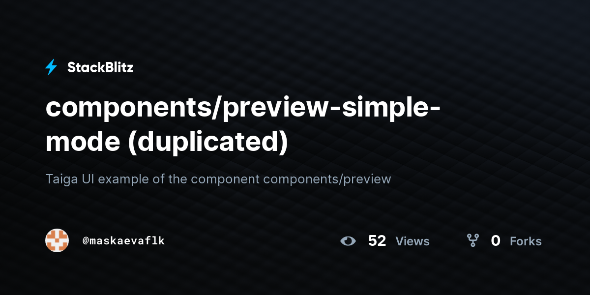 components/preview-simple-mode (duplicated) - StackBlitz