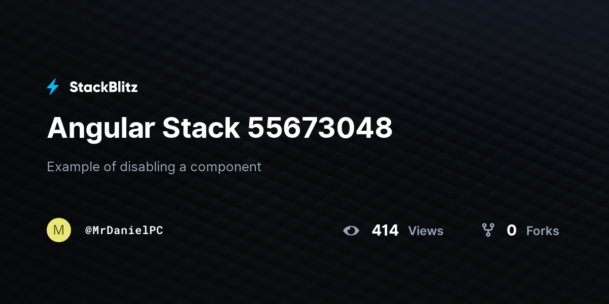 Angular Stack 55673048 - StackBlitz