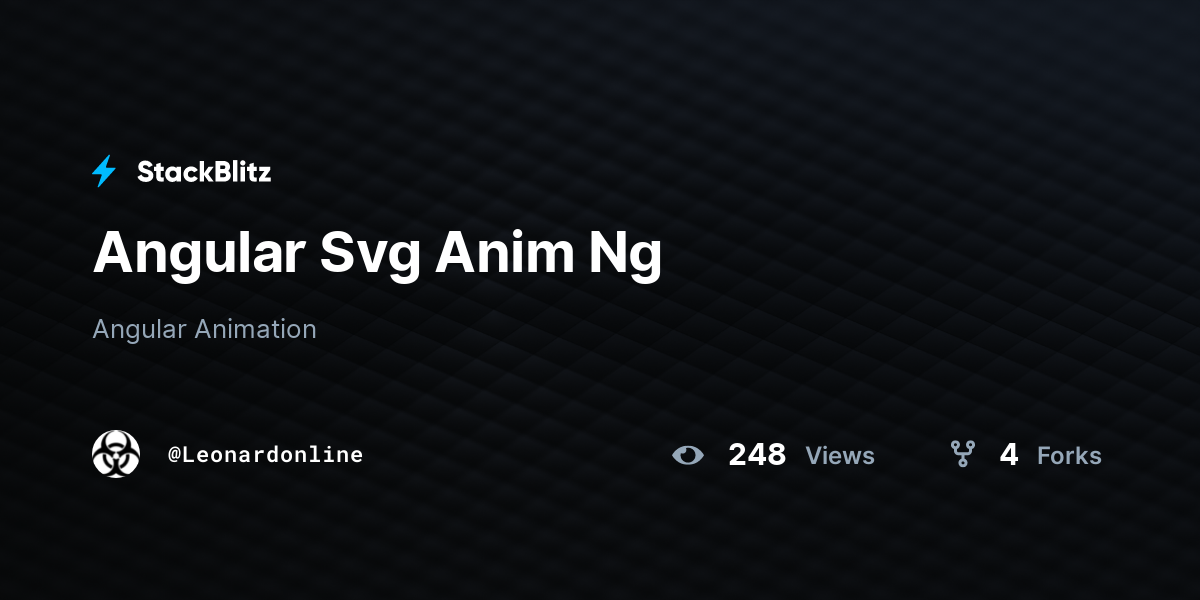 Angular Svg Anim Ng - StackBlitz