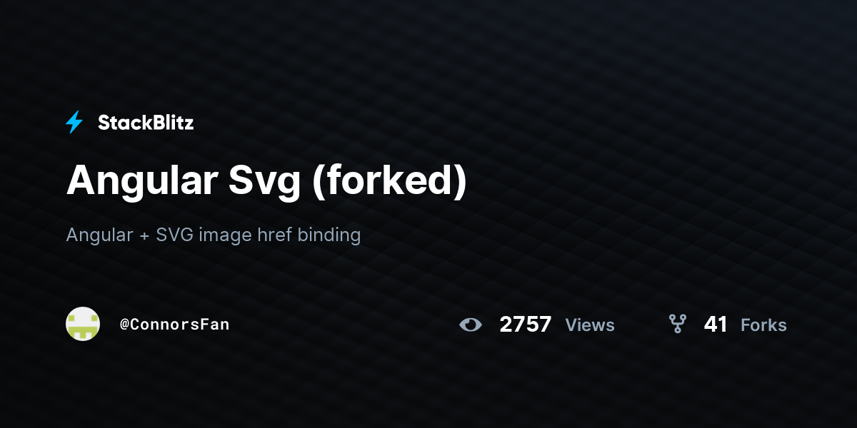 Angular Svg (forked) - StackBlitz