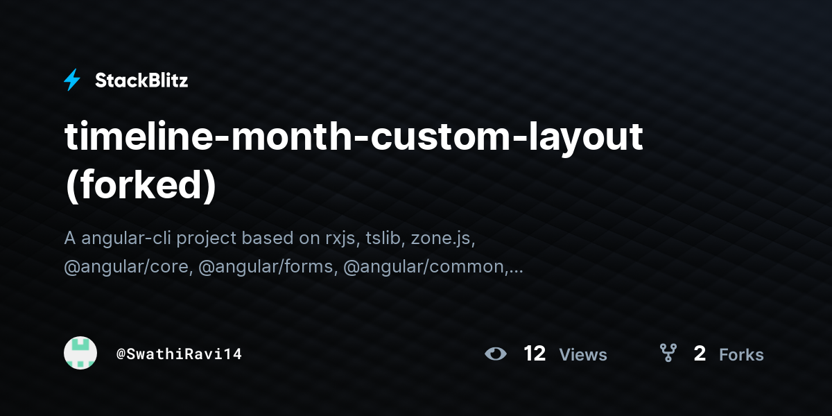 Timeline month custom layout forked stackblitz
