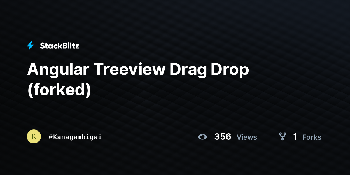 Angular Treeview Drag Drop (forked) - StackBlitz