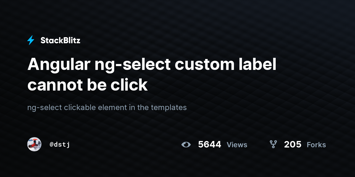 Angular ng-select custom label cannot be click - StackBlitz