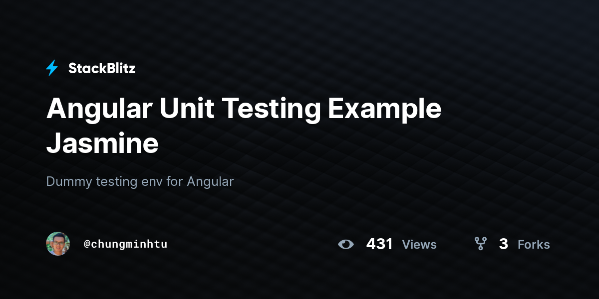 angular-unit-testing-example-jasmine-stackblitz