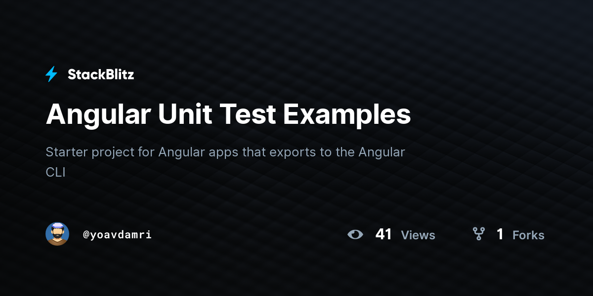 angular-unit-test-examples-stackblitz