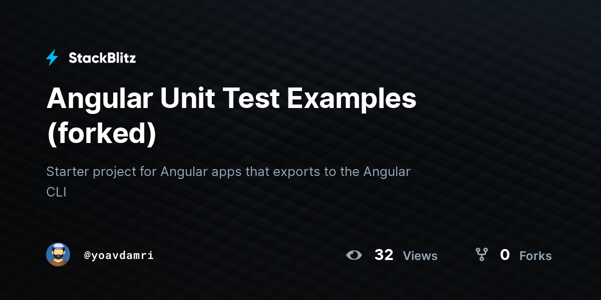 angular-unit-test-examples-forked-stackblitz