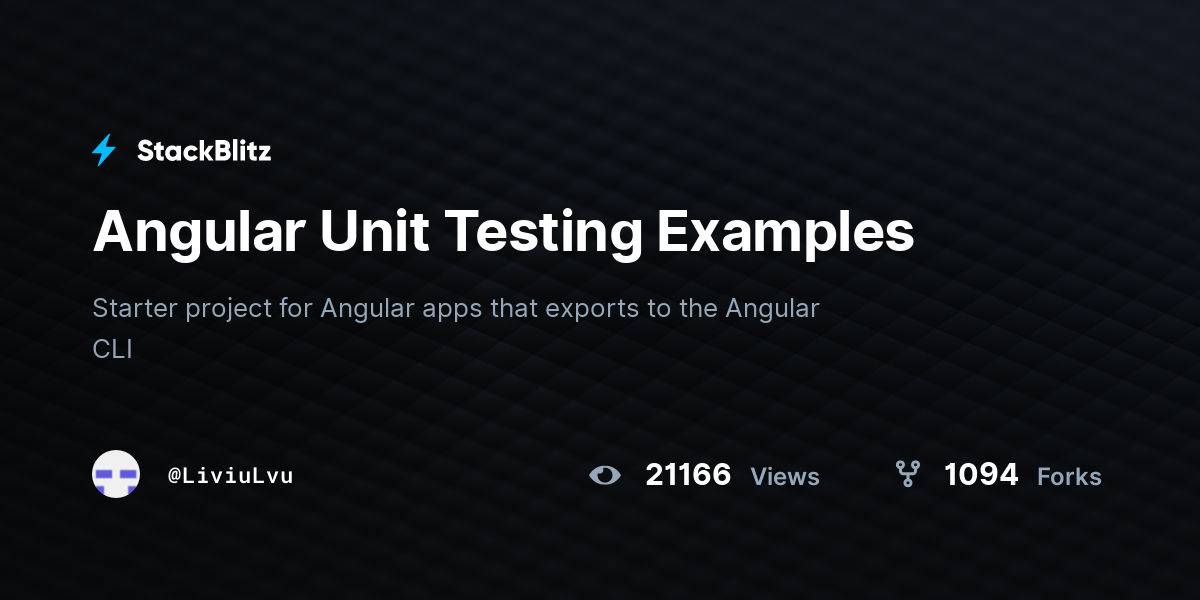 Angular Service Unit Test Example