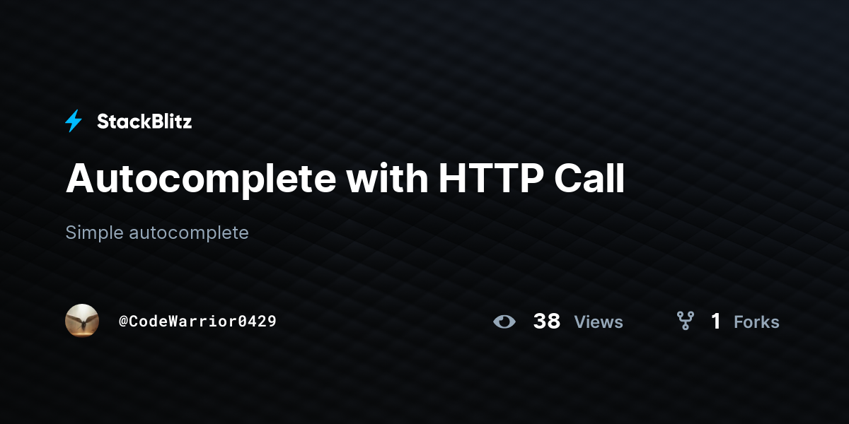 http call angular stackblitz