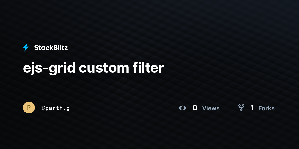 ejs-grid custom filter - StackBlitz