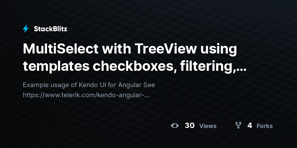 MultiSelect with TreeView using templates checkboxes, filtering, and ...