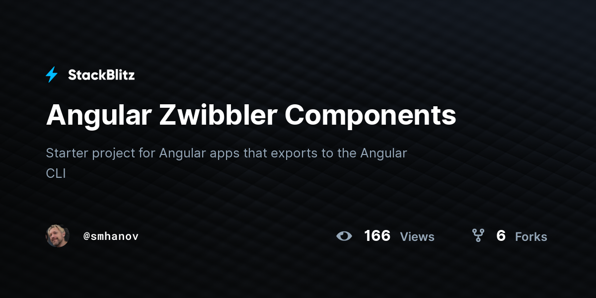 Angular Zwibbler Components - StackBlitz