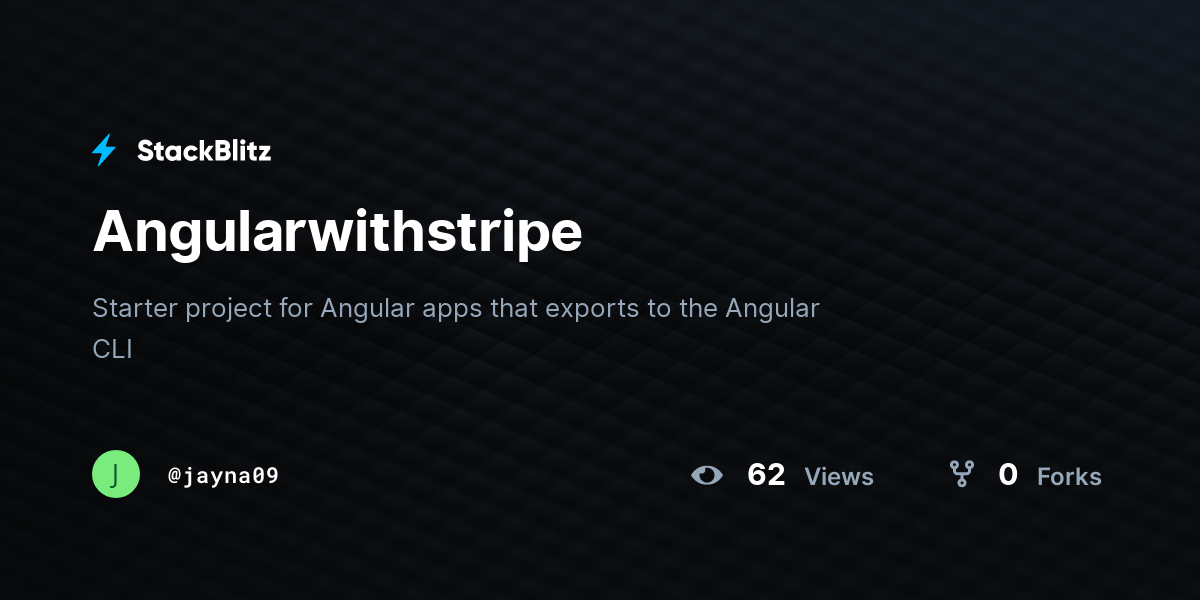 Angularwithstripe - StackBlitz
