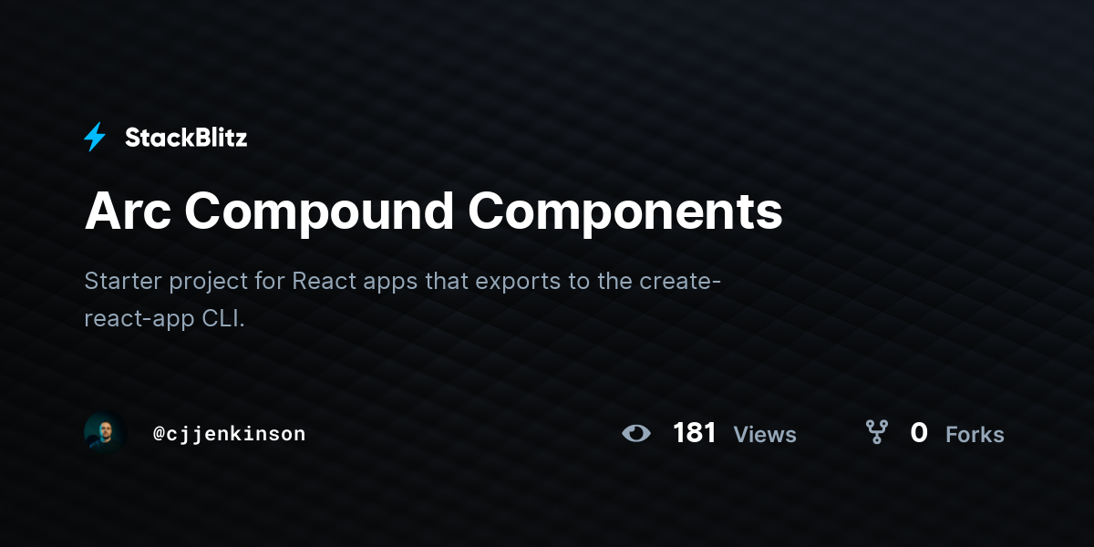 Arc Compound Components - StackBlitz