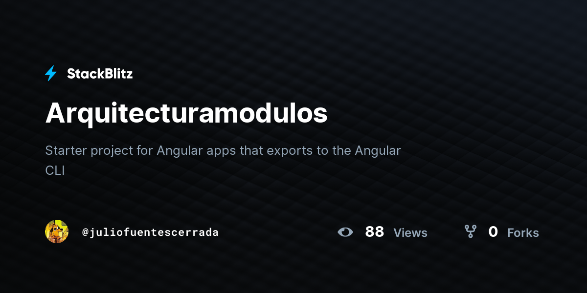 Arquitecturamodulos - StackBlitz