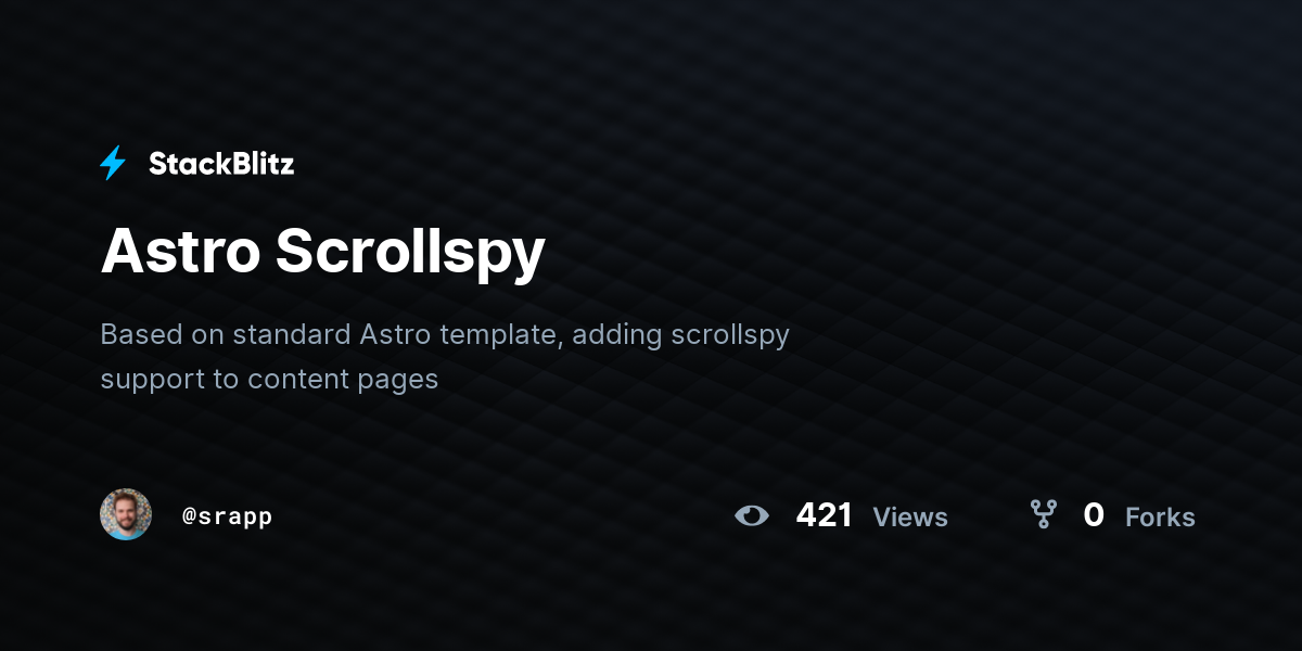 Astro Scrollspy - StackBlitz