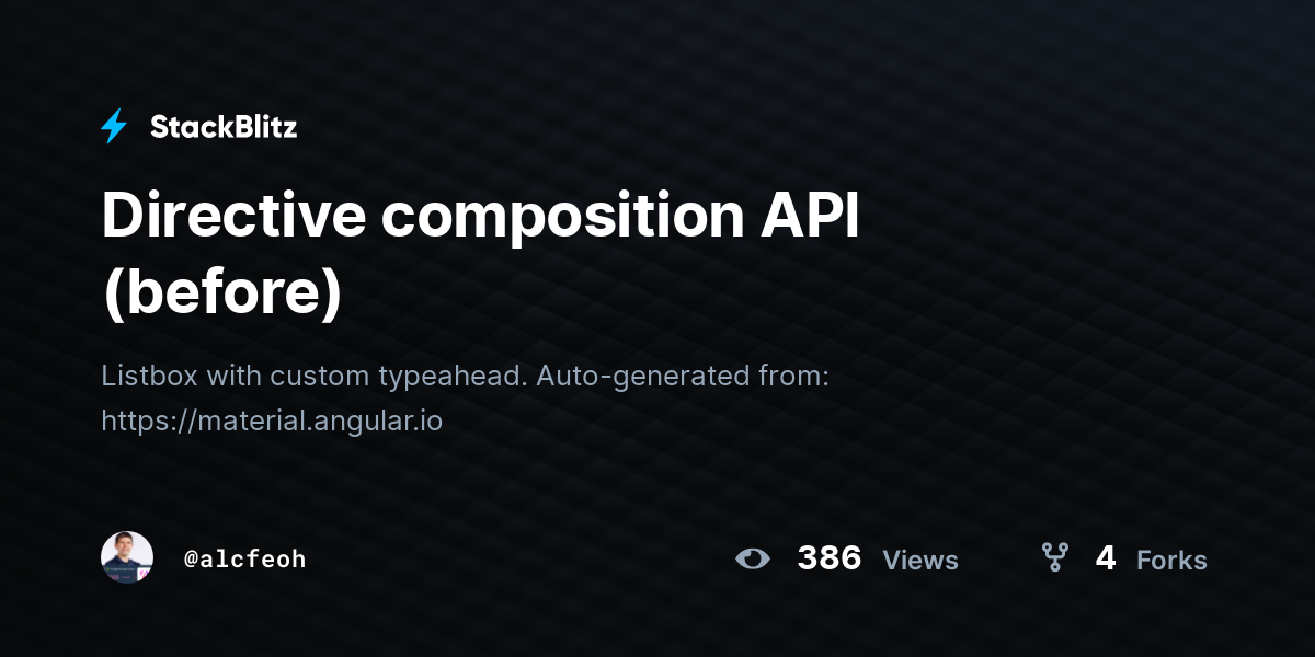 Directive composition API (before) - StackBlitz