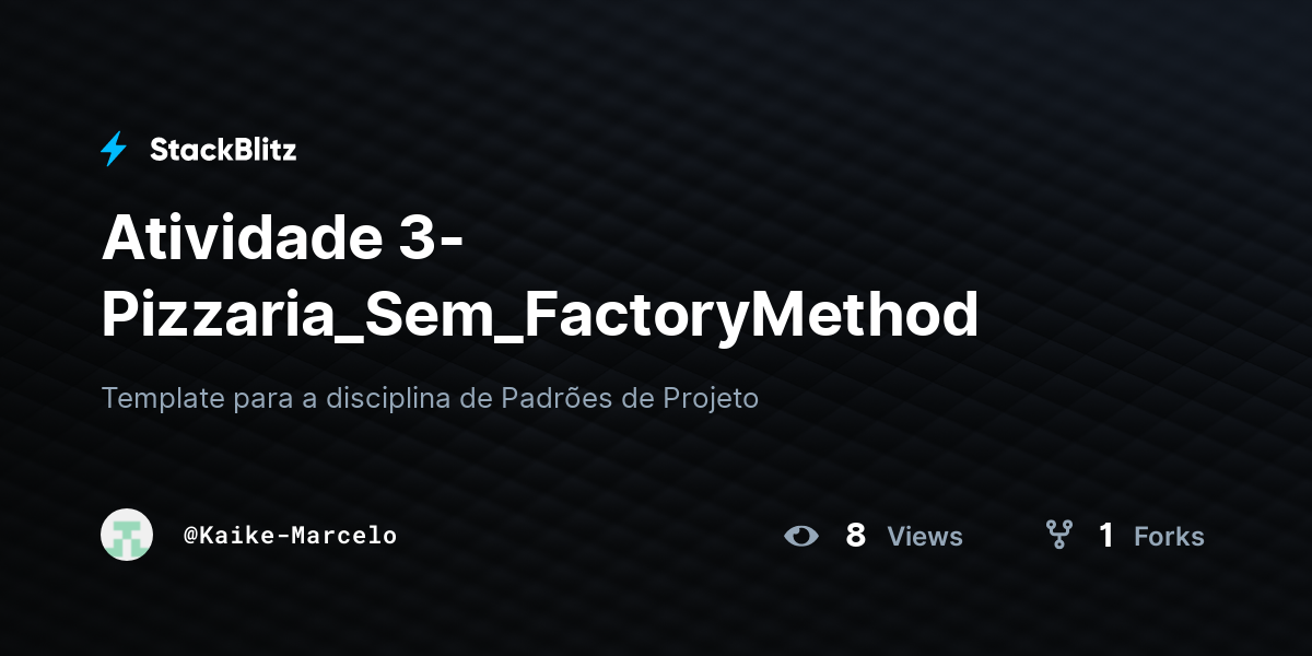 Atividade 3-Pizzaria_Sem_FactoryMethod - StackBlitz