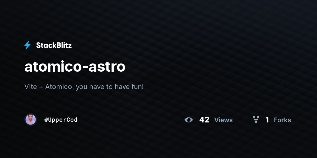 atomico-astro - StackBlitz