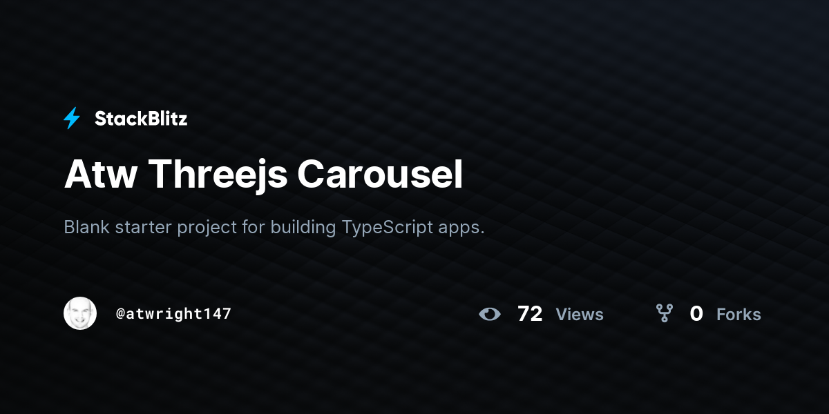 Atw Threejs Carousel - StackBlitz