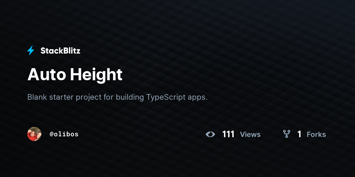 Auto Height - StackBlitz