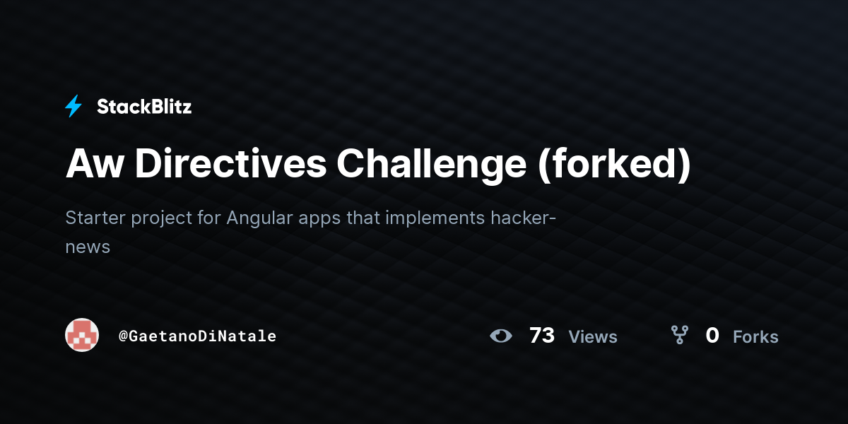 Aw Directives Challenge (forked) - StackBlitz