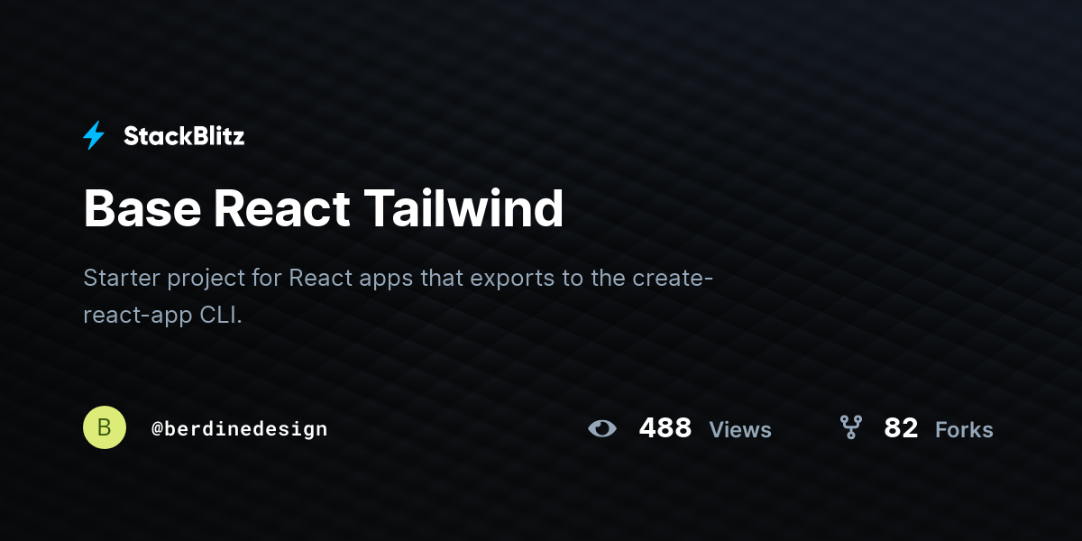 Base React Tailwind - StackBlitz