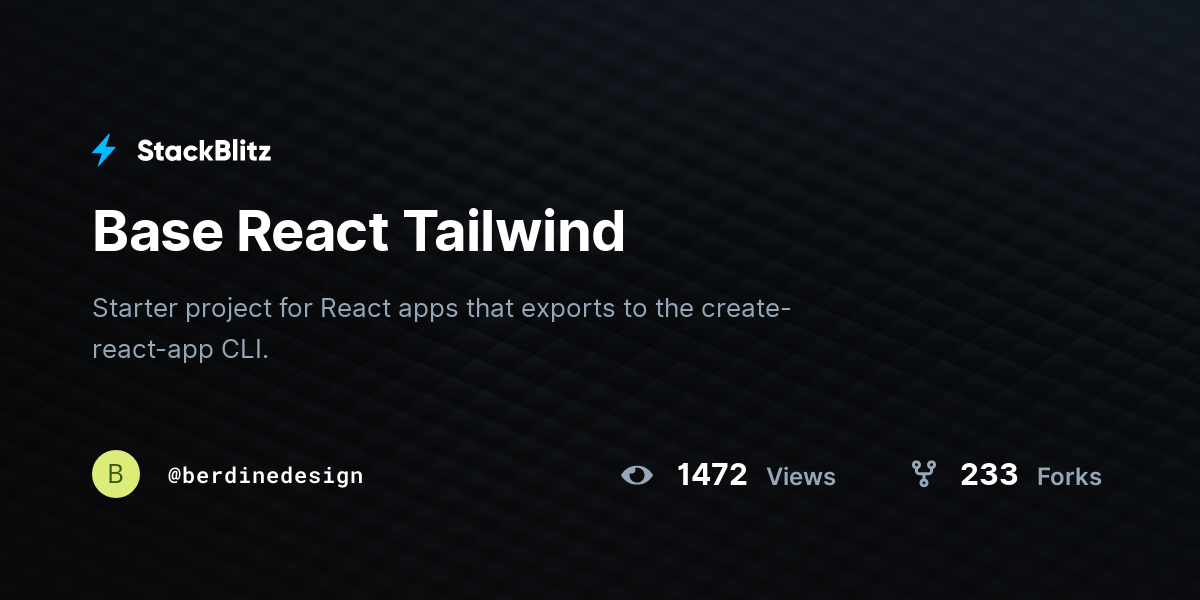 Base React Tailwind - StackBlitz
