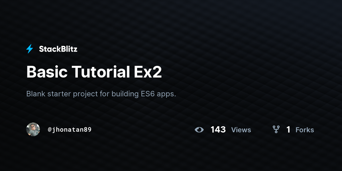 Basic Tutorial Ex2 - StackBlitz