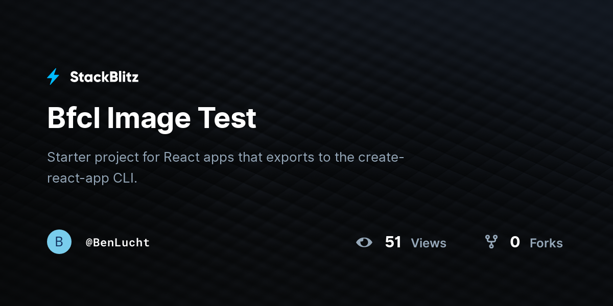 Bfcl Image Test - StackBlitz
