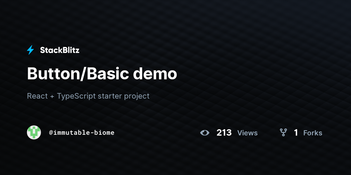 Button/Basic demo - StackBlitz