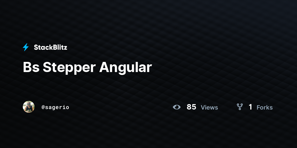 Bs Stepper Angular (forked) - StackBlitz