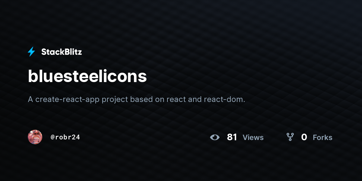 bluesteelicons - StackBlitz