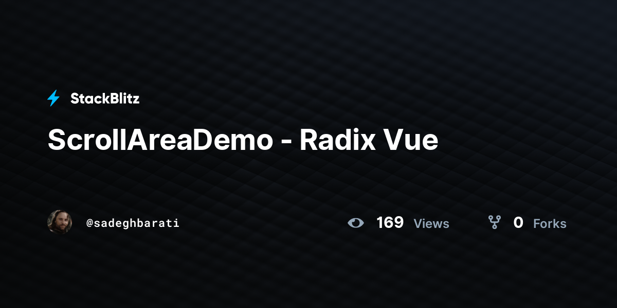 ScrollAreaDemo - Radix Vue - StackBlitz