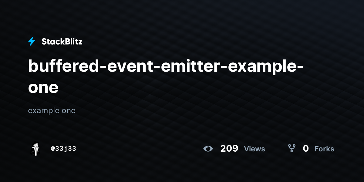 buffered-event-emitter-example-one - StackBlitz
