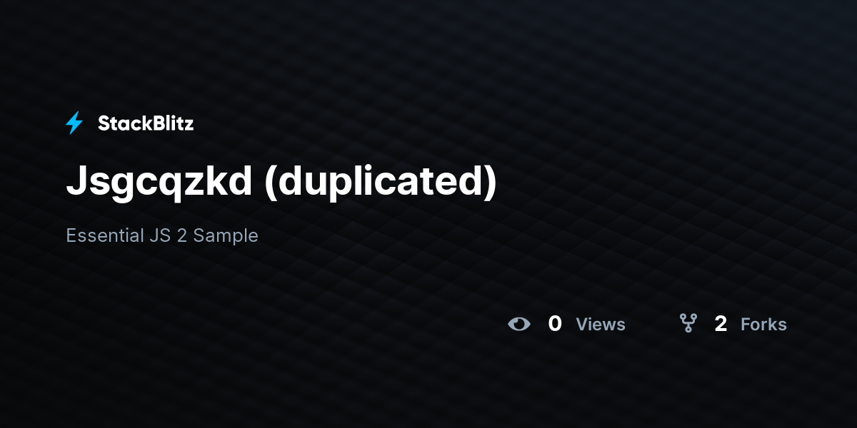 Jsgcqzkd (duplicated) - StackBlitz