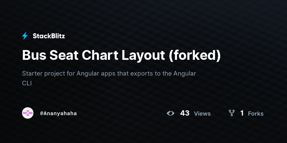 Bus Seat Chart Layout (forked) - StackBlitz