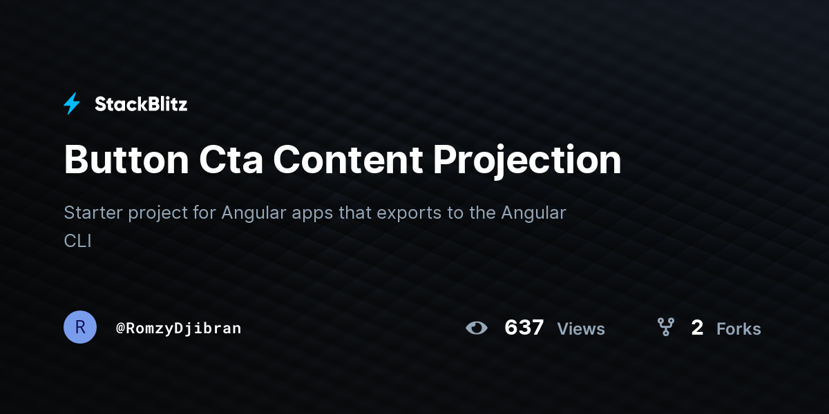 Button Cta Content Projection - StackBlitz