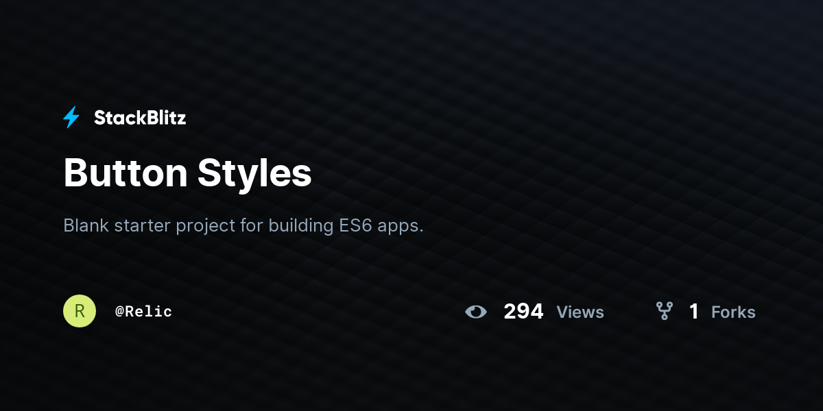 Button Styles - StackBlitz