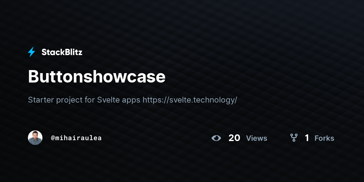 Buttonshowcase - StackBlitz