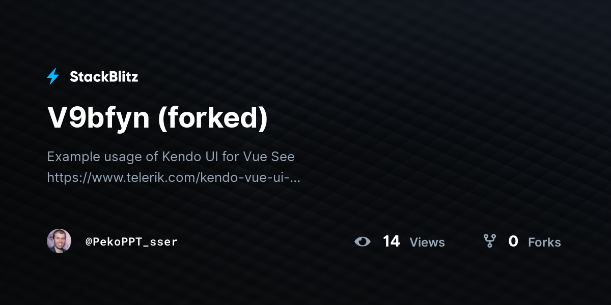 V9bfyn (forked) - StackBlitz